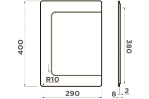 Разделочная доска для кухонной мойки Omoikiri графит (4999100) - 2