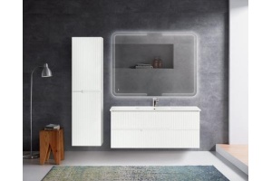 Шкаф-пенал Cezares Duet 150х40 Bianco Lucido (DUET-1500-2A-SC-BL) - 3