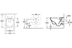 Унитаз подвесной Villeroy & Boch Architectura 4694HR01 - 3