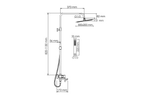 Душевая система WasserKraft 30 хром - 3