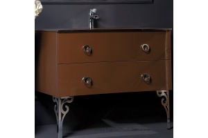 Тумба под раковину Armadi Art NeoArt 100 раковина моноблок темно - коричневый