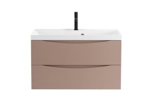 Тумба с раковиной BelBagno Marino 90 бежевый матовый - 3