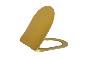 КРЫШКА-СИДЕНЬЕ CREAVIT KC4080 С МИКРОЛИФТОМ, УЛЬТРАТОНКАЯ, ЗОЛОТО (KC4080.A0)