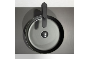 Накладная раковина Comforty 36 черная матовая - 3