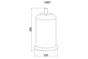 Ведро для мусора Boheme Murano бронза - 2