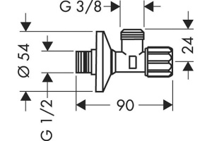 Вентиль Hansgrohe с микрофильтром 13904000 - 2