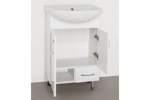 Тумба с раковиной Style Line Эко Стандарт №10 50 белая - 2