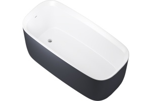 Акриловая ванна Allen Brau Infinity 170x78 2.21003.21/AM белый матовый (панель антрацит)