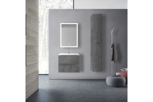 Шкаф-пенал Vincea Mia 170х35 правый бетон - 2