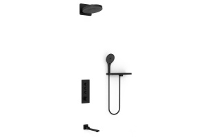 Душевой комплект Vincea Inspire с термостатом черный матовый