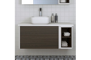 Мебель для ванной Акватон Брук 100 (80+20) дуб феррара - 3