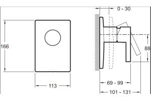 Смеситель Jacob Delafon Stillness E98711-CP для душа - 2