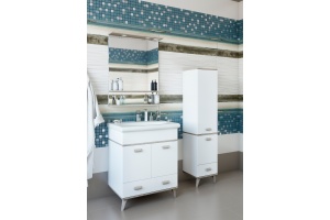 Мебель для ванной Sanflor Бруно 70 белый, орегон - 2