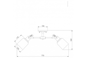 Потолочная люстра Eurosvet Astor 70111/8 черный - 3