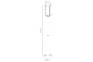 Уличный светильник Arte Lamp Toronto A1036PA-1BK - 2