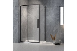 Душевой уголок Veconi Rovigo RV-034B 110х90 профиль черный (RV034B-11090-01-C7) - 2