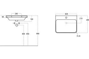 Раковина STWORKI 60 11060-KL - 2