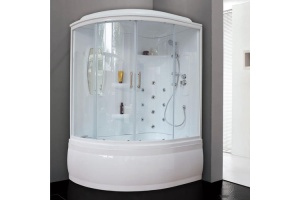 Душевой бокс Royal Bath 170x100 R профиль белый стекло прозрачное - 2