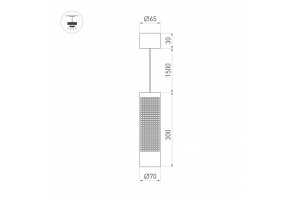 Подвесной светодиодный светильник Arlight Sp-Spicy-Hang-R70-13W Warm3000 033682 - 3
