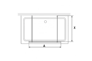 Душевая перегородка RGW Walk In 140х195 хром стекло прозрачное - 2