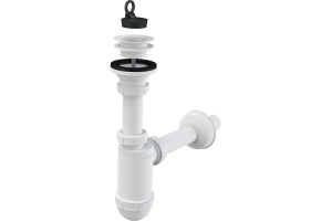 Сифон для раковины Alcaplast A421 с пластмассовой решеткой, выпуск 32