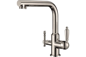 Смеситель Zorg Clean Water ZR 313 YF-33 NICKEL для кухонной мойки