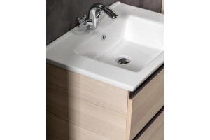 Тумба под раковину Armadi Art Capolda 65 светлое дерево - черный - 2