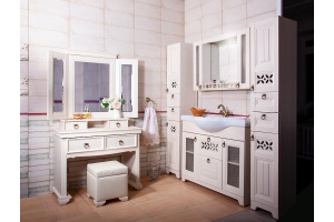 Зеркало Бриклаер Кантри 120 бежевый дуб прованс (4627125414121) - 3