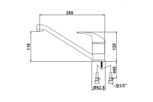 Смеситель Kaiser Magistro 14233 для кухонной мойки, хром - 2