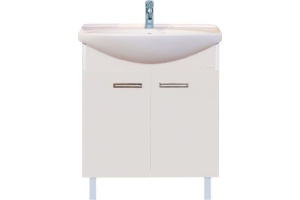 Тумба с раковиной Misty Адель 60 белая матовая