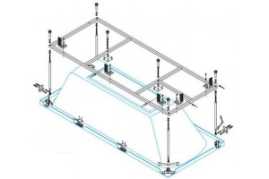Каркас для акриловой ванны Cezares ECO / MODENA / PLANE (EMP-170-75-MF-R) - 2
