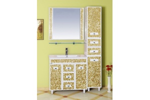 Зеркало Misty Морена 90 золотая мозаика - 2