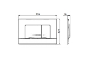 Кнопка смыва Roca Active белый (8901130B0) - 2
