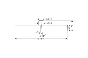 Верхний душ Hansgrohe Rainfinity 26231700 - 2