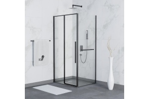 Душевой уголок RGW Stilvoll SV-42-1B 130x100 профиль черный стекло прозрачное - 2