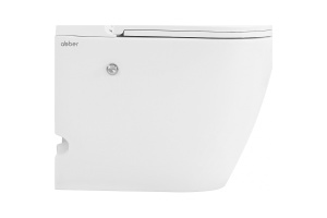 Приставной унитаз Abber Bequem белый с сиденьем микролифт - 3