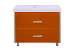 Джулия QVATRO -105 Тумба с 2 ящ. оранжевая