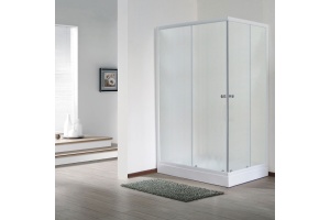 Душевой уголок Royal Bath HP 120х80 L профиль белый стекло матовое