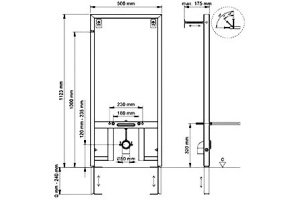 Система инсталляции для биде Berges Wasserhaus Novum 049212 - 2