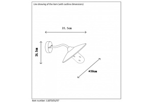 Уличный настенный светильник Lucide Aruba 11870/01/97 - 3