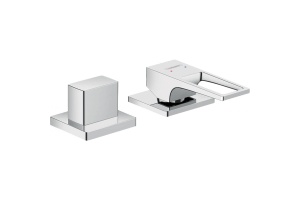 Смеситель hansgrohe Metropol на край ванны на 2 отверстия 74548000, с рукояткой-петлей