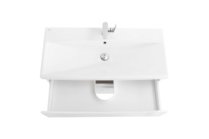 Тумба с раковиной BelBagno Marino-Cer 80 белый матовый  - 3