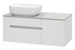 Тумба под раковину Misty Роял 100 белая матовая