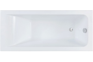 Акриловая ванна STWORKI Стокгольм 170x75 с каркасом, прямоугольная, российская, пристенная, встраиваемая