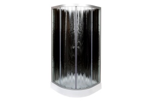 Душевая кабина Deto L 90х90 без крыши, черный (L809NBLACK)