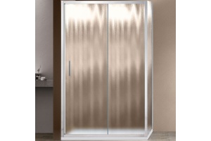 Душевой уголок Vincea Garda 110х80 хром стекло рифленое