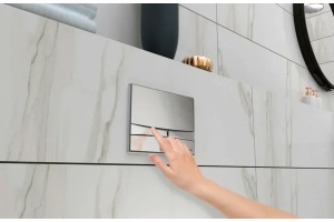 Система инсталляции для унитазов Berges Wasserhaus Novum с кнопкой смыва, матовый хром 040252 - 3