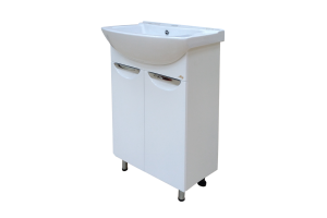 Тумба под раковину Misty Фиона 75 белая глянцевая - 2