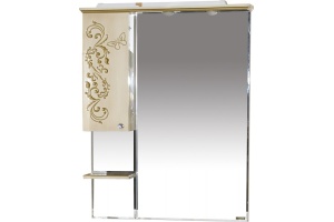 Зеркало Misty Бабочка 90 L бежевый, патина