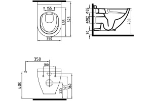 Унитаз подвесной Bien Harmony HRKA052N5VE0W5000 с функцией биде, встроенным смесителем - 2
